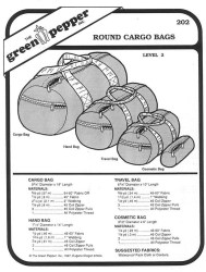 202 GREEN PEPPER SIZED CARGO HAND, TRAVEL COSMETIC BAGS PATTERN
